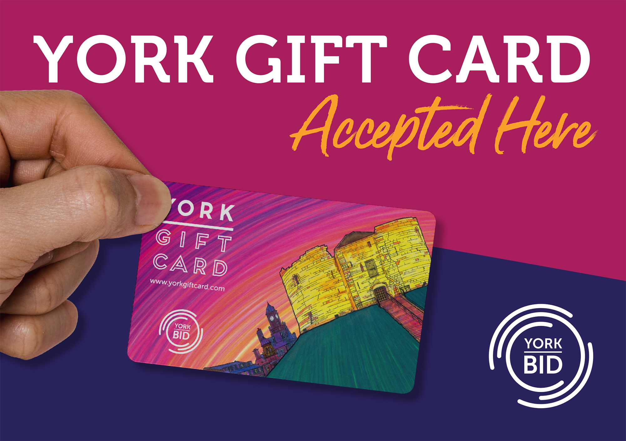 York Gift Card sticker