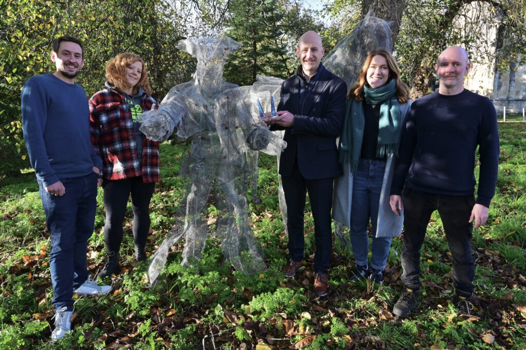 Carl Alsop, Claire Palmer, Andrew Lowson, Rachel Bean, Steve Williams in Museum Gardens.