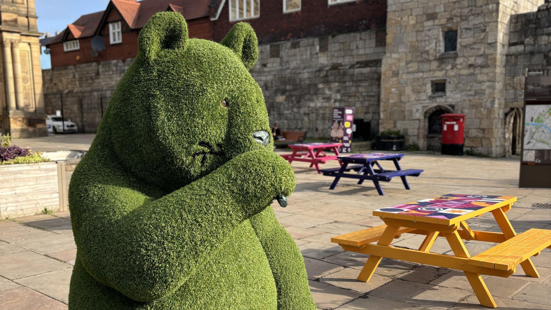 GRASS BEAR IN EXHIBITION SQUARE