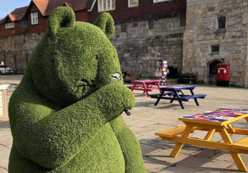 GRASS BEAR IN EXHIBITION SQUARE