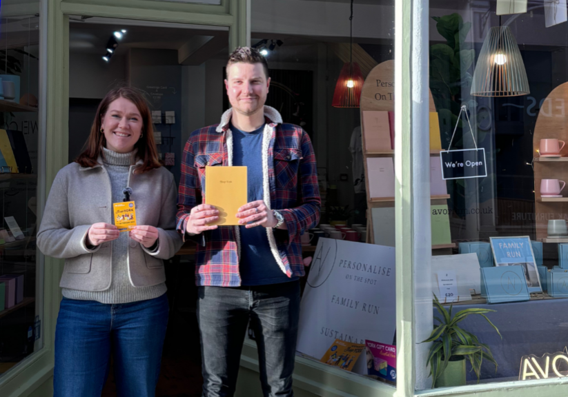 Rachel Bean from York BID and Tom from Avorium